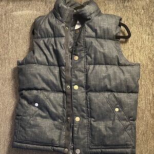 Old Navy Dark Gray Quilted Vest